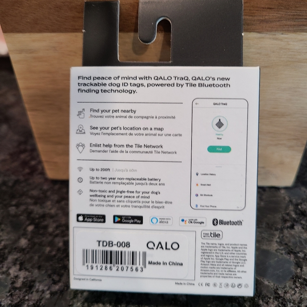 QALO TraQ Base Camp Trackable Dog ID Tag - Picture 4 of 6